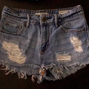 High waisted shorts